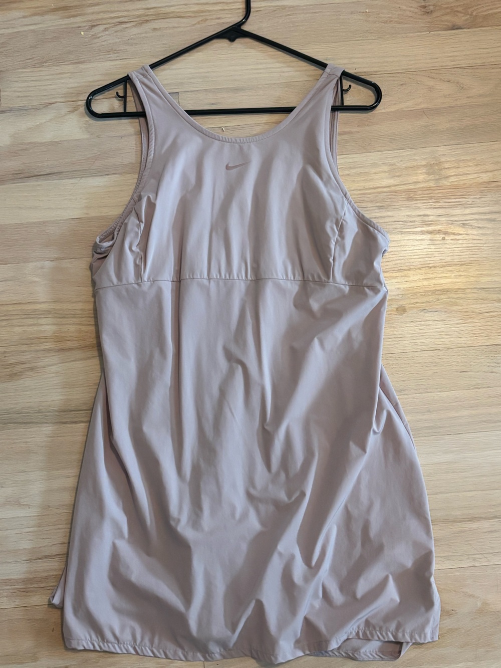 Nike Dri-FIT Athletic Tank Dress in Taupe